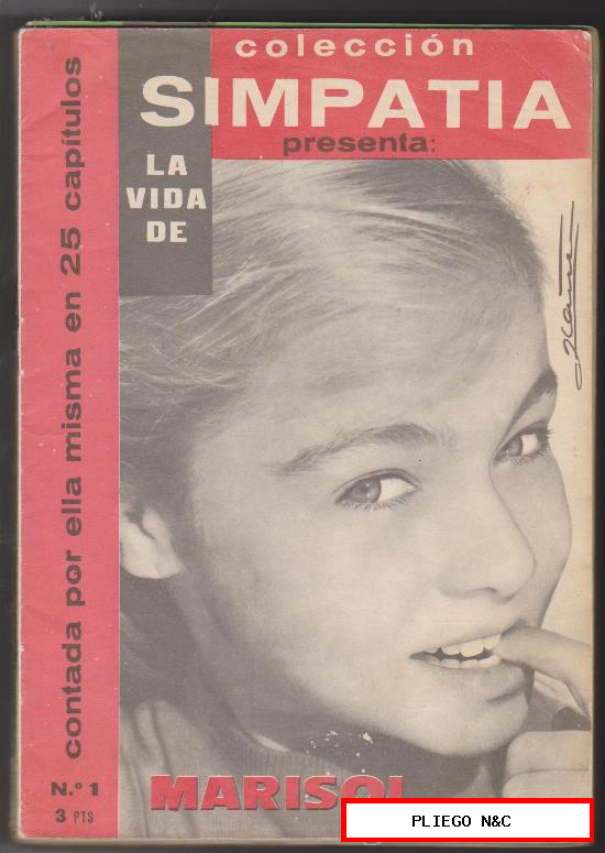 Simpatía. La vida de Marisol. Colección Completa 28 ejemplares. Fher 1962