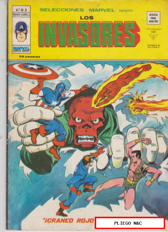 Selecciones Marvel. Vértice 1977. Nº 8 Los Invasores