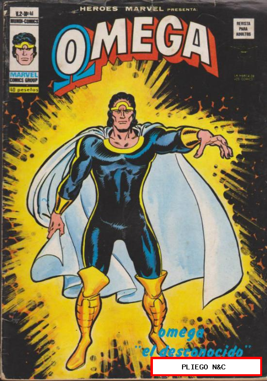 Heroes Marvel v2. Vértice 1975. Nº 41 Omega