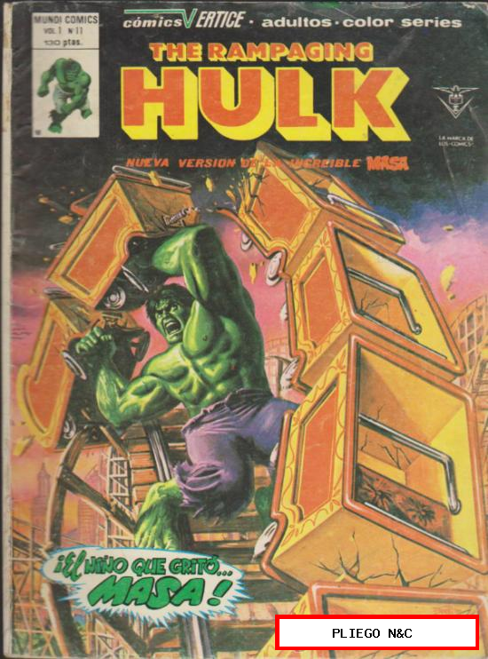 The Rampaging Hulk. Vértice 1978. Nº 11