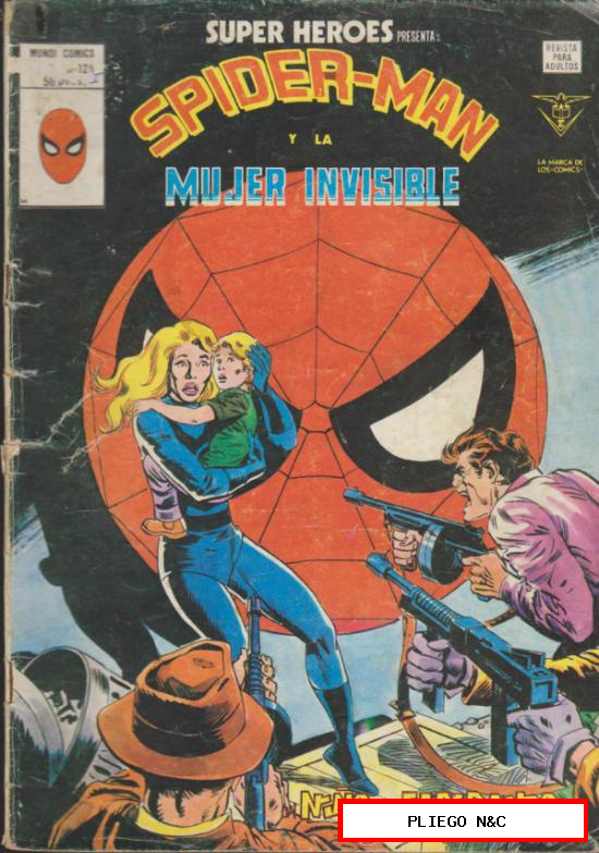 Súper Héroes v2. Vértice 1974. Nº 124. Spider-Man y La Mujer Invisible