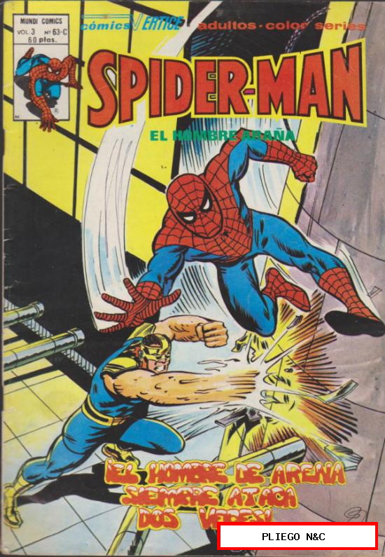 Spiderman v3. Vértice 1975. Nº 63-C