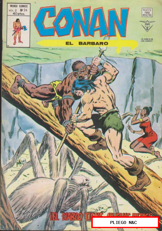 Conan El Bárbaro v2. Vértice 1974. Nº 34
