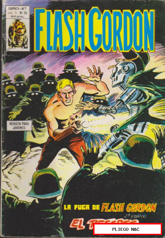 Flash Gordon v1. Vértice 1974. Nº 39