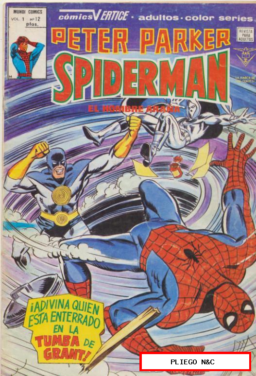 Peter Parker: Spiderman v1. Vértice 1978. Nº 12