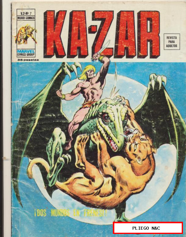Ka-Zar v2. Vértice 1974. Nº 7