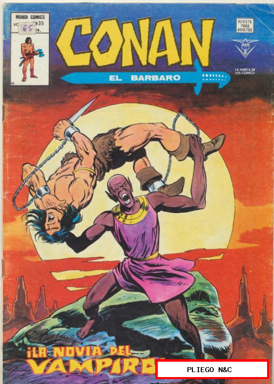 Conan El Bárbaro v2. Vértice 1974. Nº 35