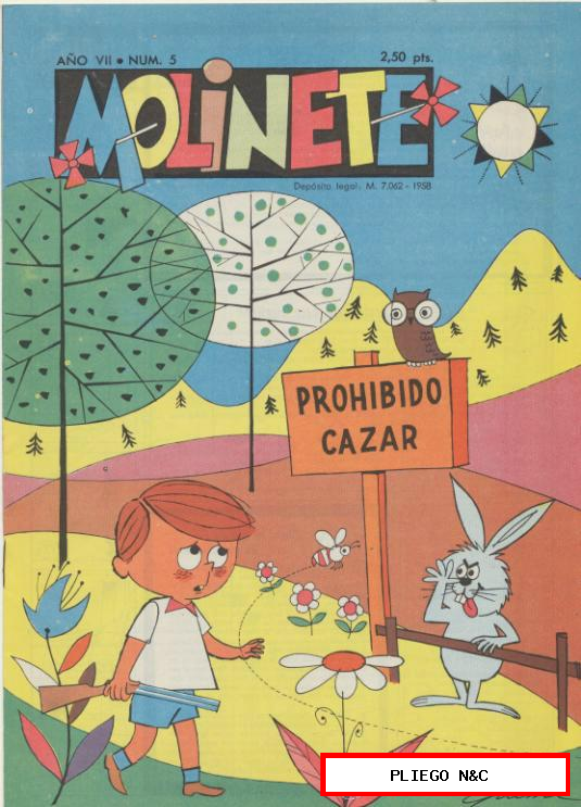 Molinete nº 5. Año VII. (1962) ¡IMPECABLE!