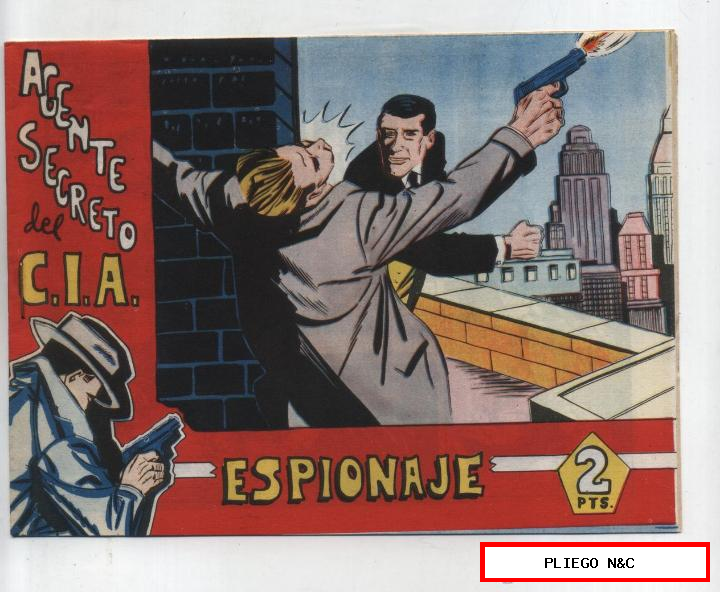 Agente Secreto del C. I. A. Espionaje. Bernabéu 1965. ¡IMPECABLE!