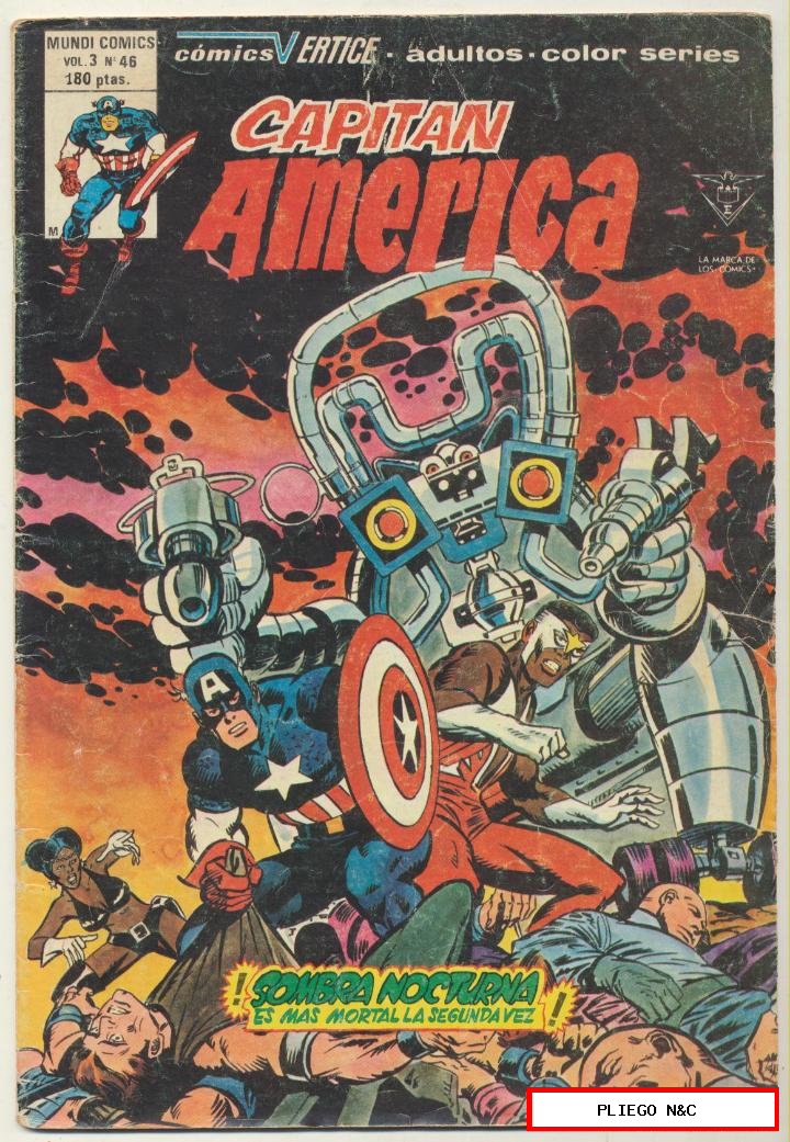 Capitán América v3. Vértice 1975. Nº 46 (Último de la colección)