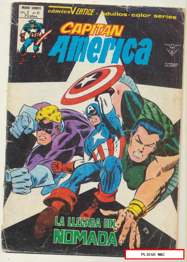 Capitán América v3. Vértice 1975. Nº 41