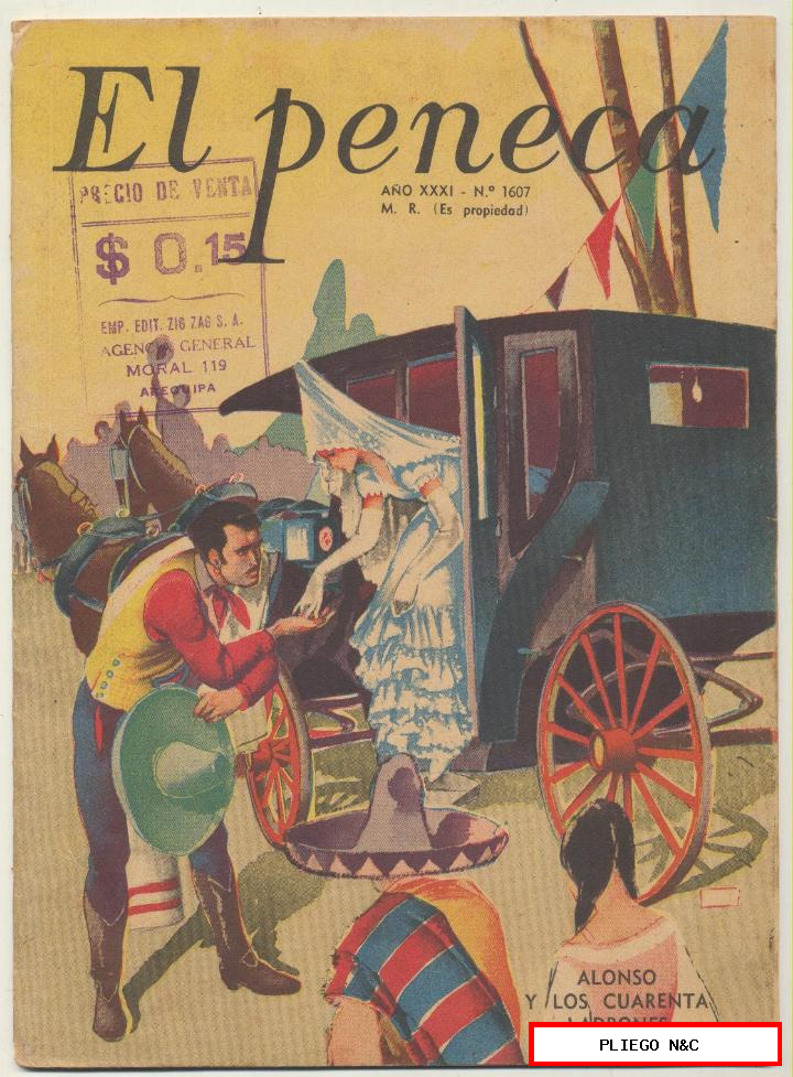 el peneca nº 1607. Editorial zig zag. Santiago de chile. Año 1939