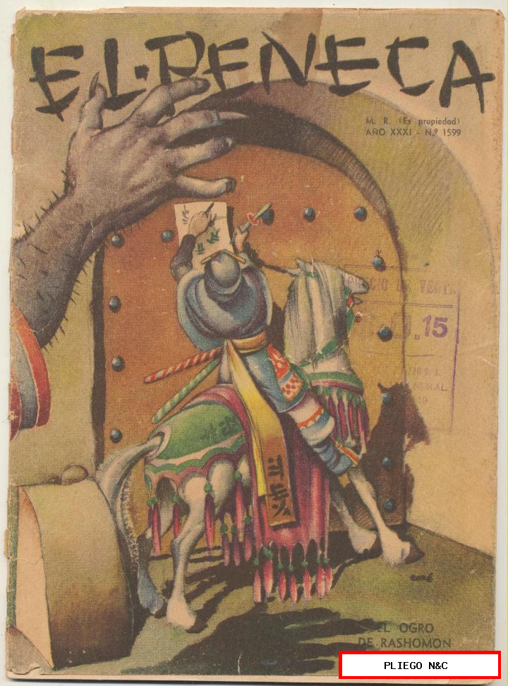 el peneca nº 1599. Editorial zig zag. Santiago de chile. Año 1939
