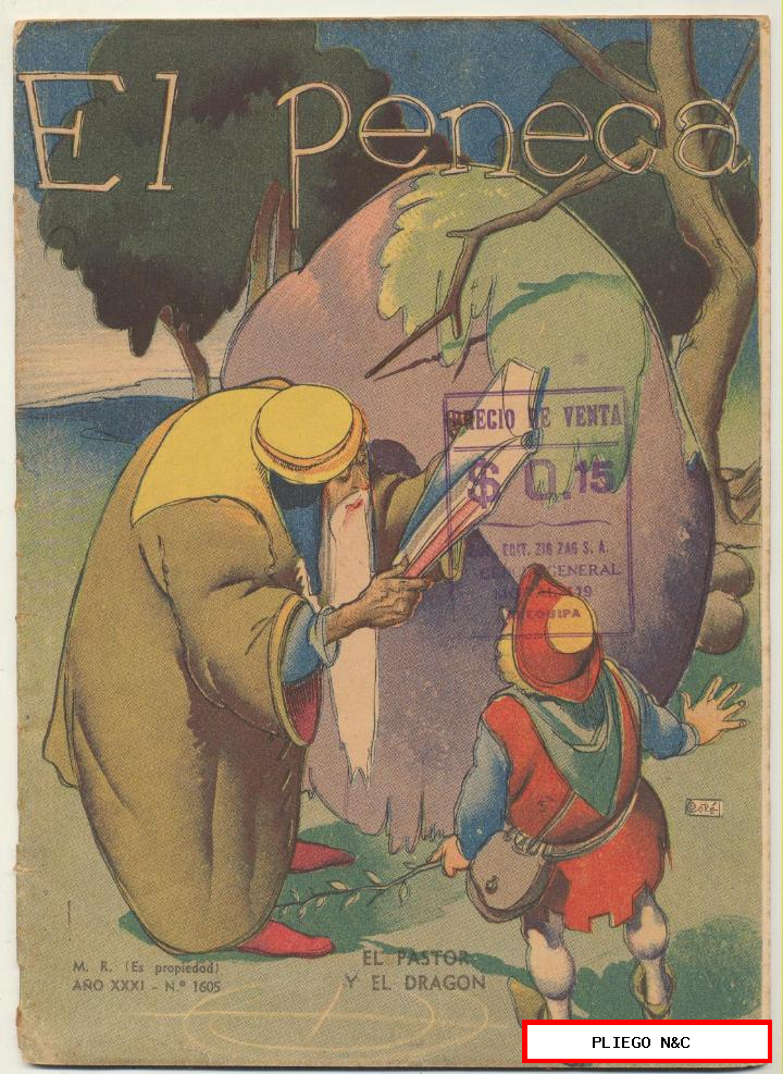 el peneca nº 1605. Editorial zig zag. Santiago de chile. Año 1939