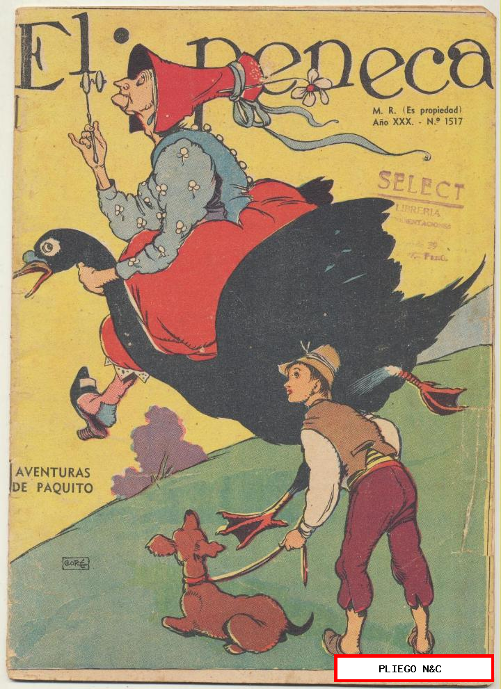 el peneca nº 1517. Editorial zig zag. Santiago de chile. Año 1938