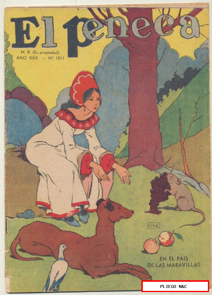 el peneca nº 1511. Editorial zig zag. Santiago de chile. Año 1938