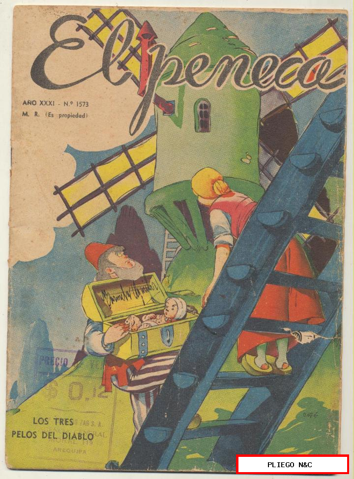 el peneca nº 1573. Editorial zig zag. Santiago de chile. Año 1939