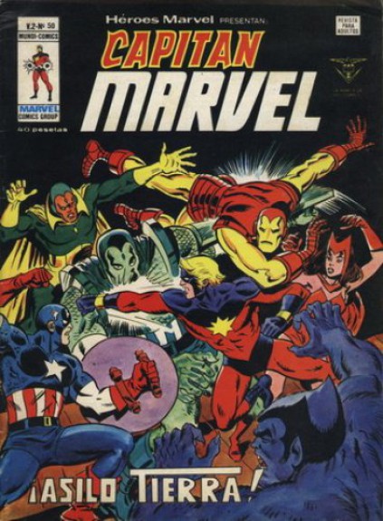 Heroes Marvel v2. Vértice 1975. Nº 50 Capitán Marvel