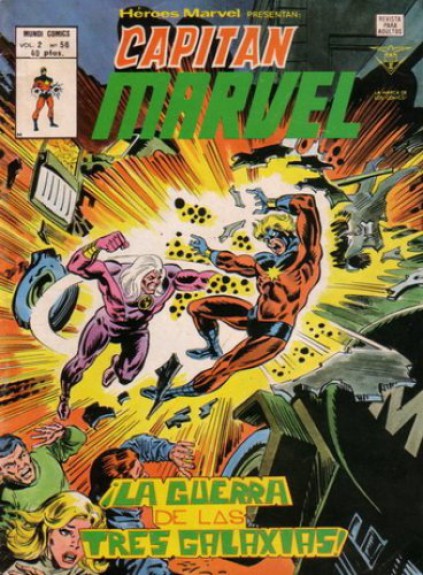 Heroes Marvel v2. Vértice 1975. Nº 56 Capitán Marvel