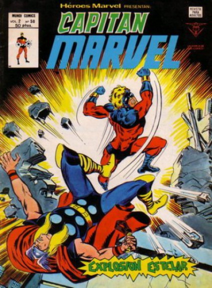 Heroes Marvel v2. Vértice 1975. Nº 58 Capitán Marvel