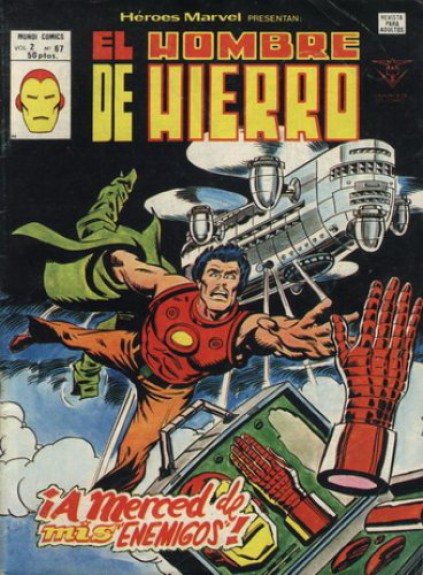 Heroes Marvel v2. Vértice 1975. Nº 67 El Hombre de Hierro (Último de la colección)