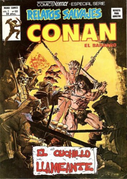 Relatos Salvajes. Vértice 1974. Nº 69 Conan el Bárbaro