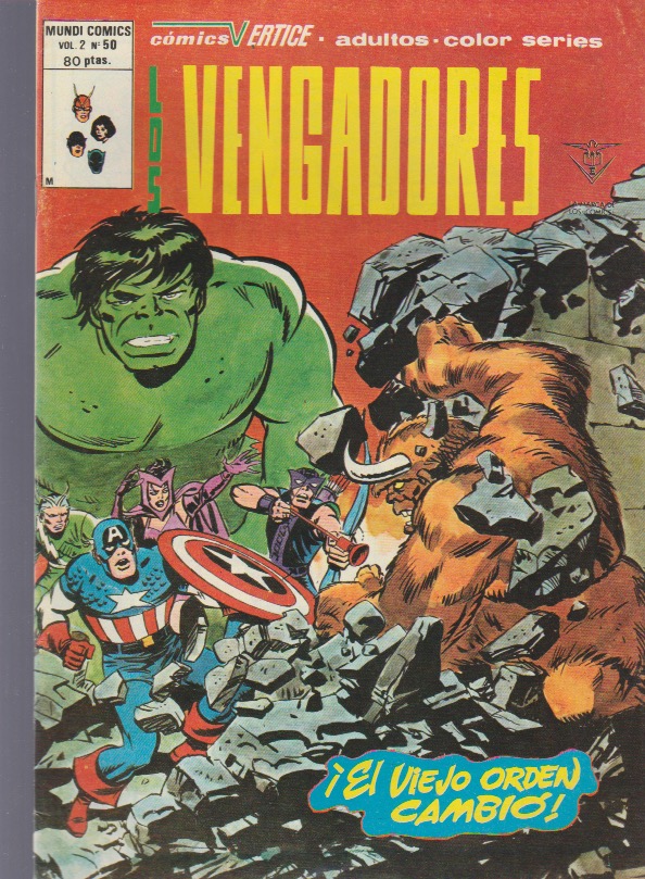 Los Vengadores v2. Vértice 1974. Nº 50 (Último de la colección)