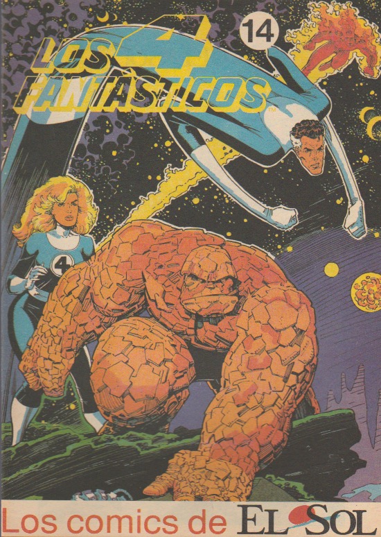 Los Cómics de El Sol. El Sol 1990. Nº 14 Los 4 Fantásticos