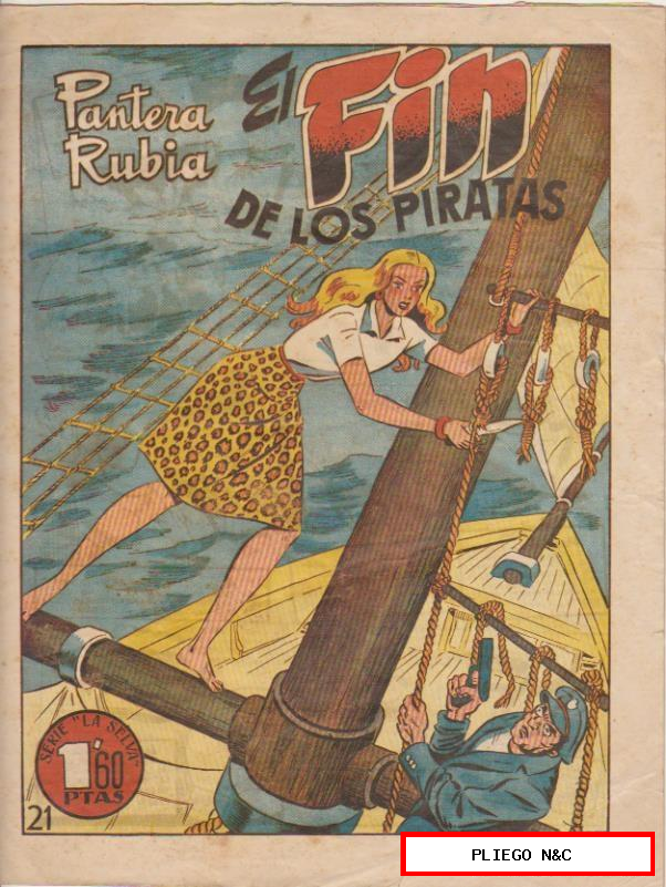 pantera rubia nº 21, serie la selva. Hispano americana 1949. Difícil