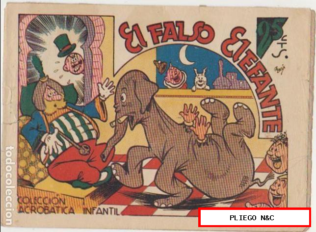 acrobática infantil. El falso elefante. Marco 1942