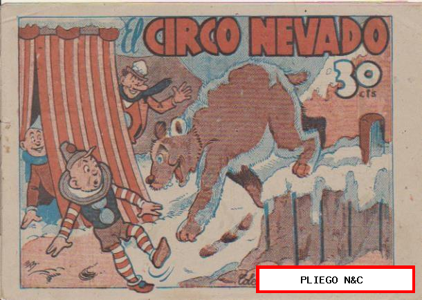 acrobática infantil. El circo nevado. Marco 1942