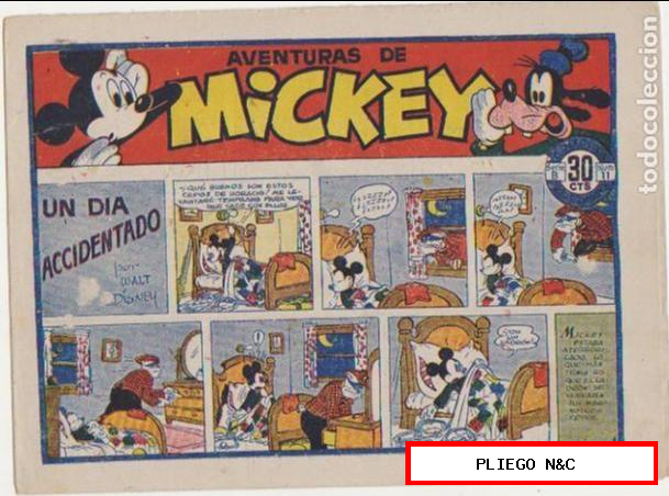 colección walt Disney nº 11. Aventuras de Mickey. Bruguera 1945. Difícil