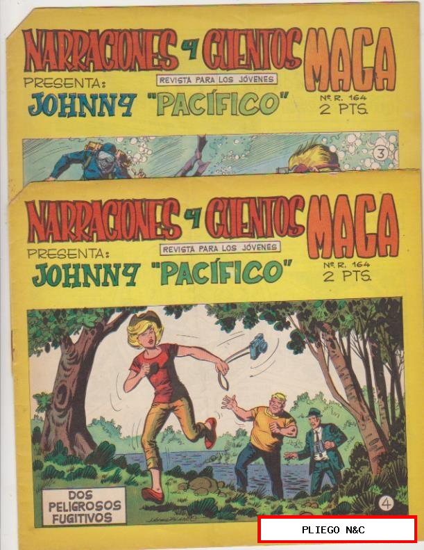 Johnny pacifico nº 3 y 4. Maga 1965