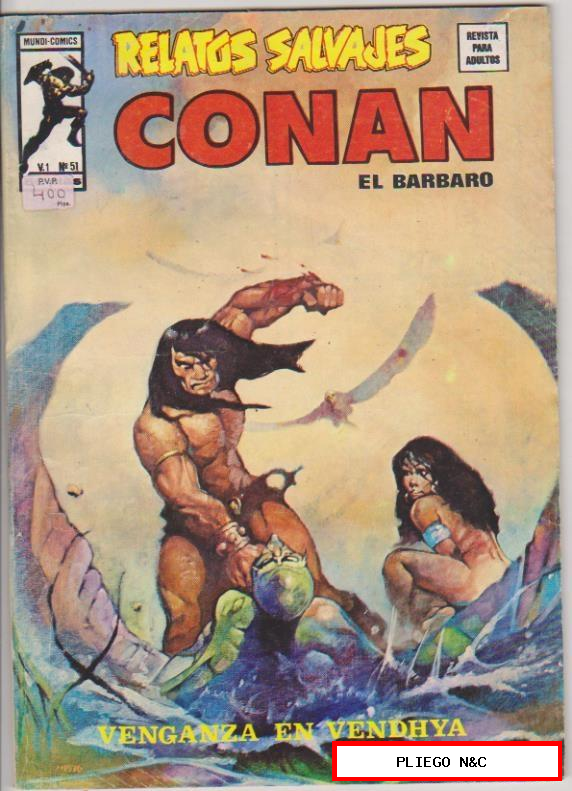 Relatos Salvajes. Vértice 1974. Nº 51 Conan el Bárbaro