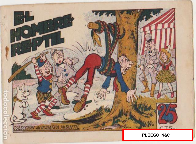 colección acrobática infantil. El hombre reptil. Marco 1942