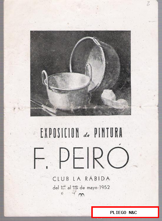 Catálogo-Invitación. F. Peiró. Sevilla 1952