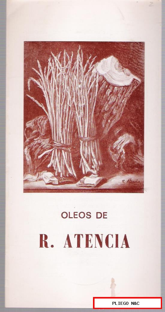 Catálogo-Invitación. Óleos de R. Atencia. Sevilla 1982