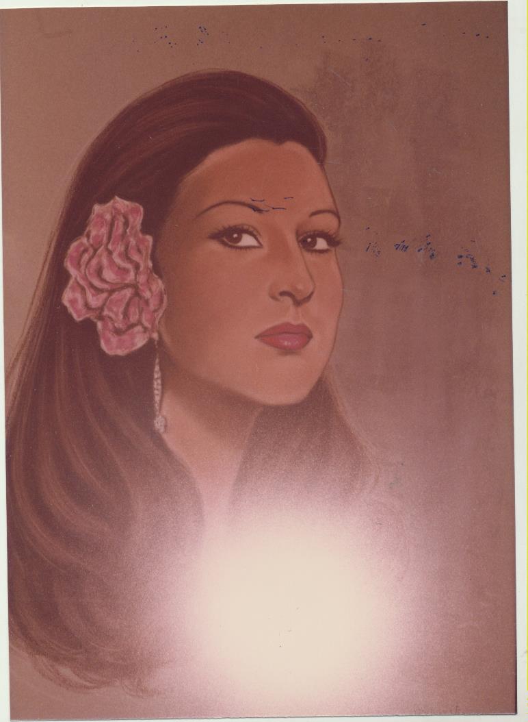 Gracia Montes. Fotografía (17,5x12, 5) de un retrato de B. Viance