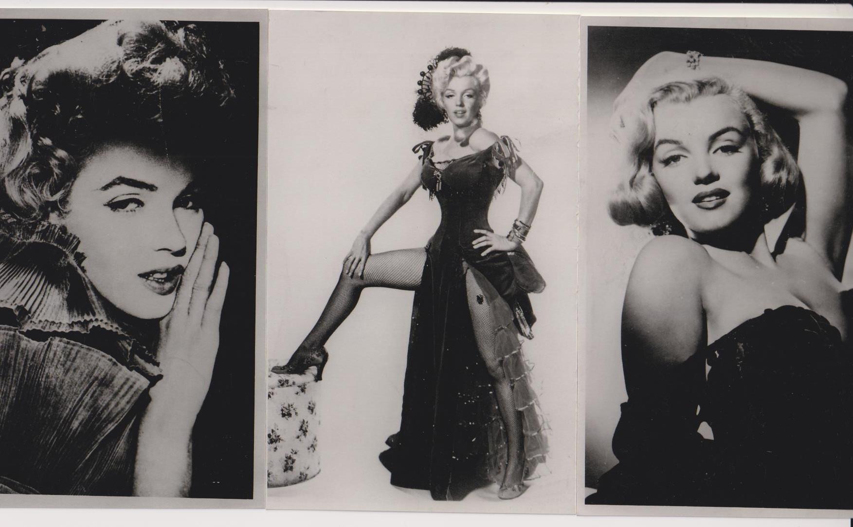 Marilyn Monroe. Lote de 3 Fotografías (17x11) Reedición de 2004