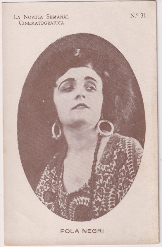 Postal (14x9) Biblioteca Films nº 31. Pola Negri
