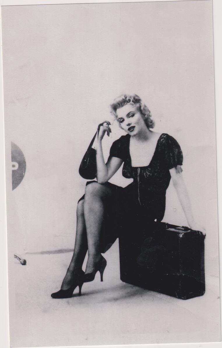 Marilyn Monroe. Fotografía (20x12,5 cm.) Años 90