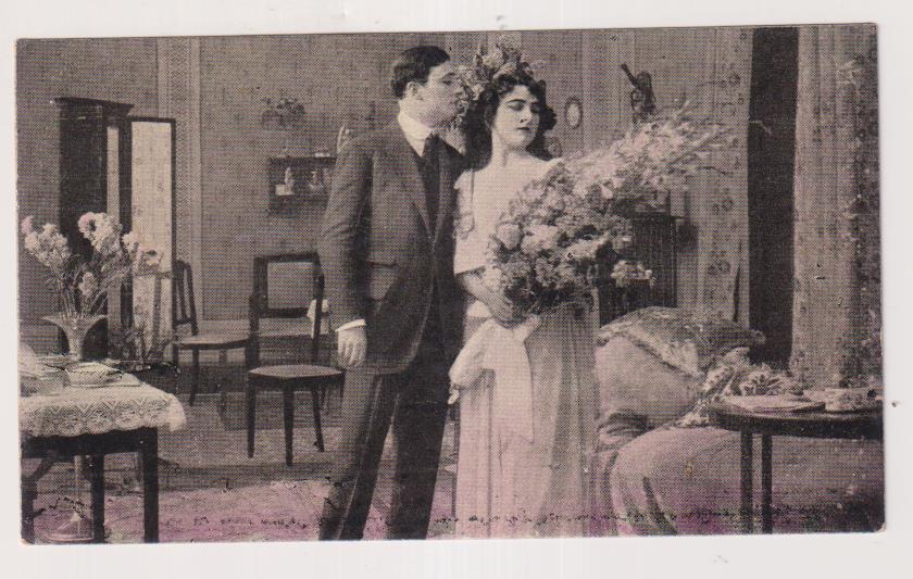 Tarjeta Postal. Liliana de Francesca Bertini. Cine Mudo. Serie 4ª- nº 2. chocolate Amatller