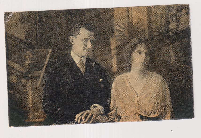 Tarjeta Postal. Lorena de Susana Grandais. Cine Mudo. Chocolate Amatller. Serie C nº 15