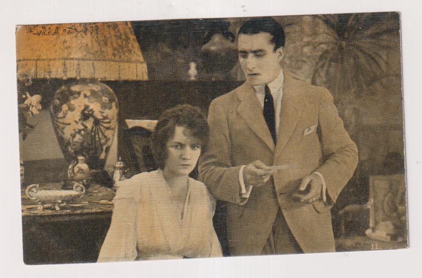 Tarjeta Postal. Lorena de Susana Grandais. Cine Mudo. Chocolate Amatller