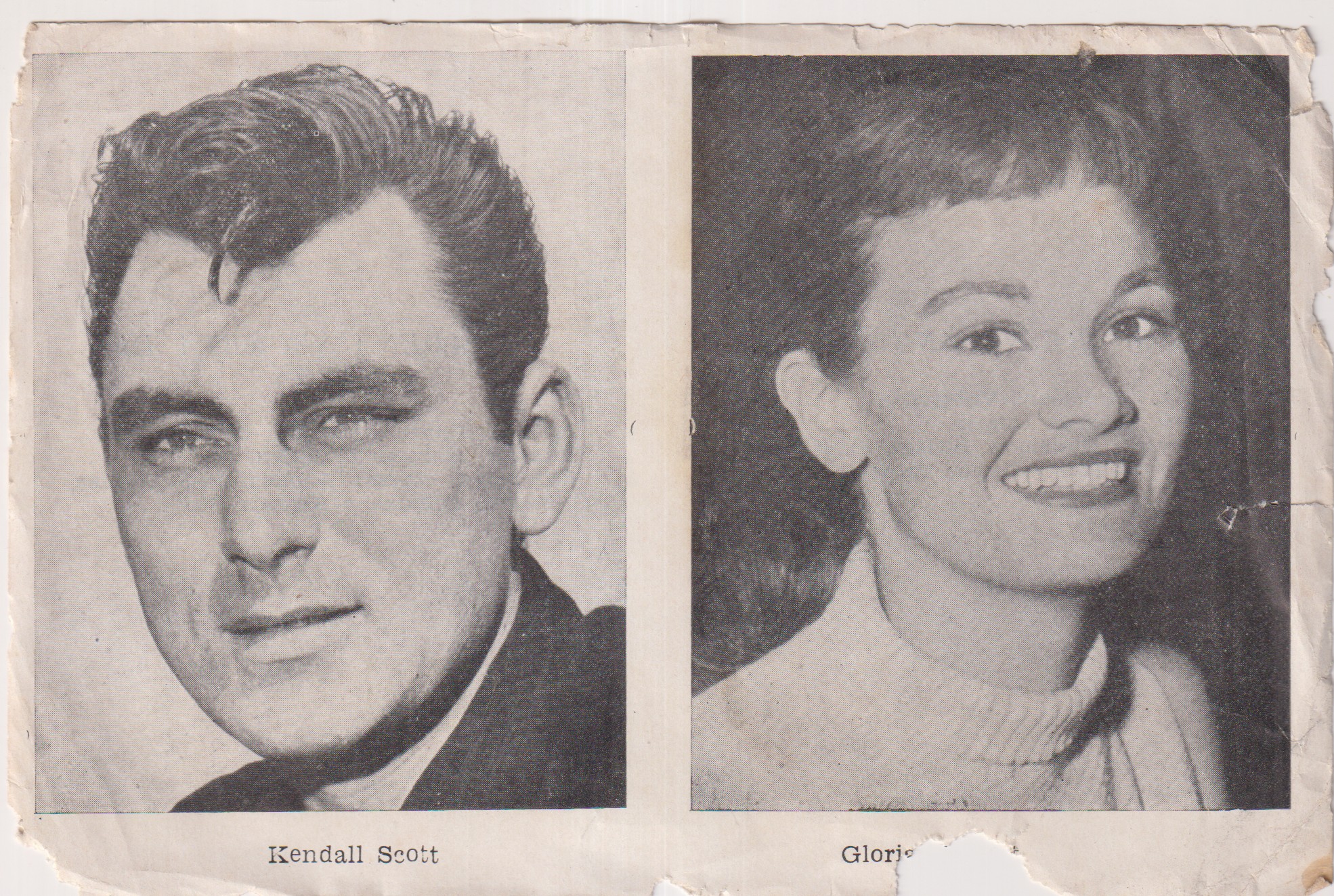 Doble cromo. Kendall Scott y Gloria Talbott