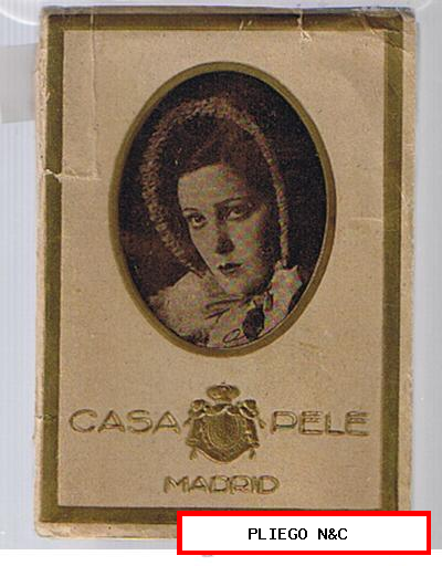 Casa Pele-Madrid. Librito (12,5x8,5) con 60 fotos de Artistas Española. Anterior a 1931. Raro