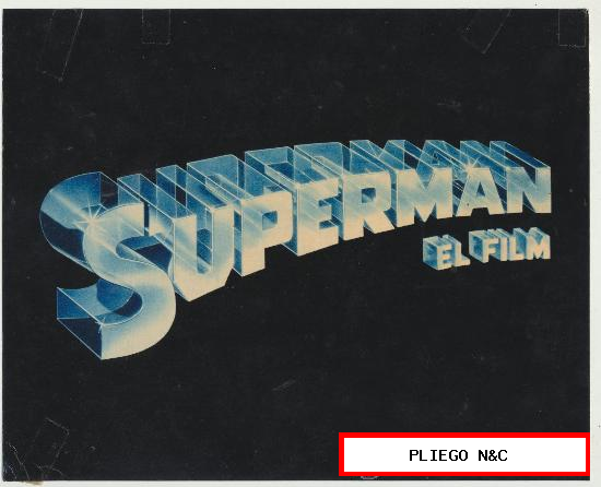 Superman. Fotocromo en cartulina (21x25)