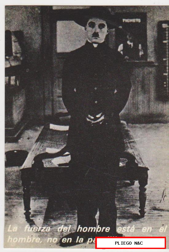 Charles Chaplin. Postal. R. Pursani 1981