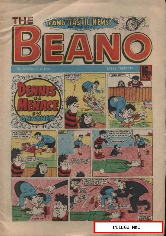 The Beano nº 2276. D. C. Thomson & C. Londres