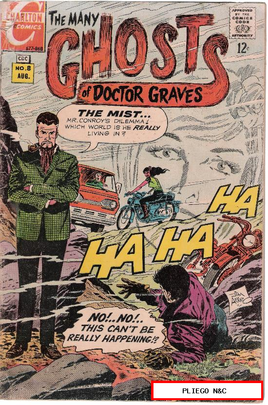 The many Ghosts of Doctor Graves #8. Charlton comic 1968 (EEUU)
